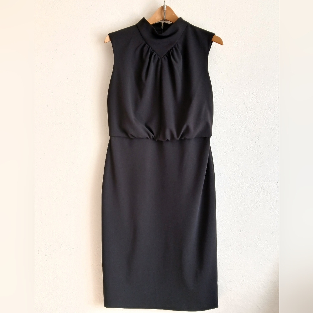 Calvin Klein Women’s Elegant Black Sleeveless Dress Zipper Back Size 10